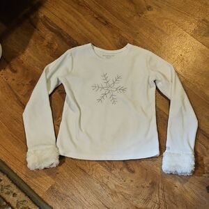 American Girl White Top Size Medium (10-12)